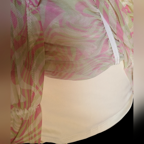 Madden NYC size L pink/green dress - Picture 9 of 12